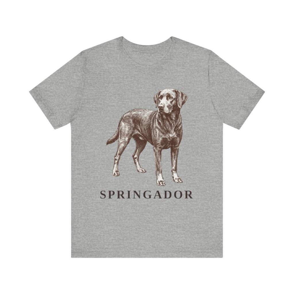 Springador Shirt, Vintage Dog Sketch Tee, Dog Lover Gift