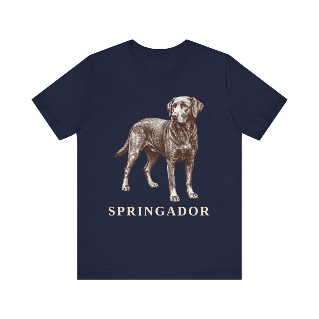 Springador Shirt, Vintage Dog Sketch Tee, Dog Lover Gift