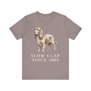 Sussex Spaniel Humor Shirt, Vintage Dog Sketch Tee, Dog Humor Gift