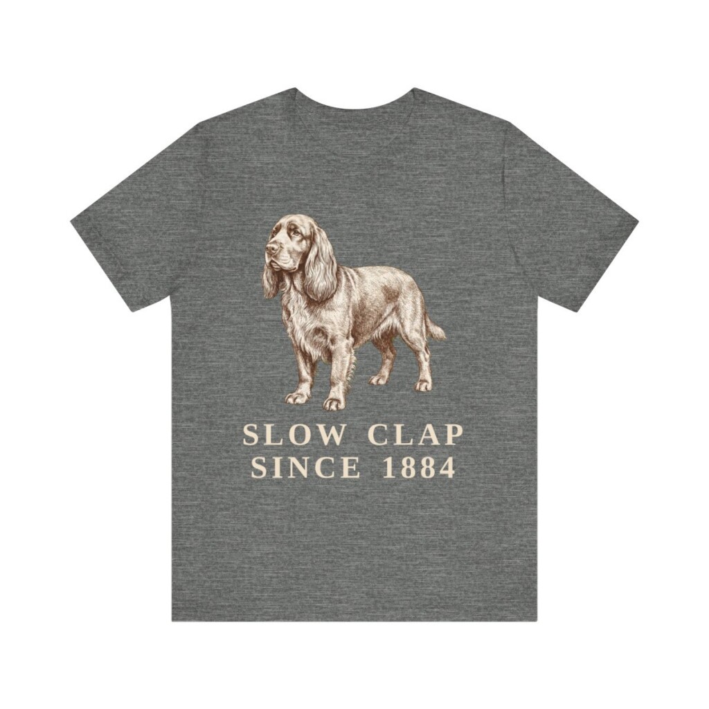 Sussex Spaniel Humor Shirt, Vintage Dog Sketch Tee, Dog Humor Gift