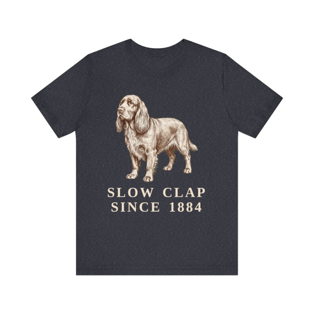 Sussex Spaniel Humor Shirt, Vintage Dog Sketch Tee, Dog Humor Gift