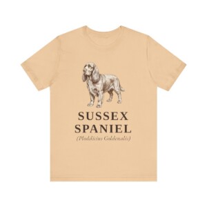 Sussex Spaniel Latin Shirt, Vintage Dog Sketch Tee, Dog Latin Gift