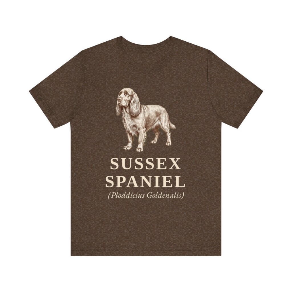 Sussex Spaniel Latin Shirt, Vintage Dog Sketch Tee, Dog Latin Gift