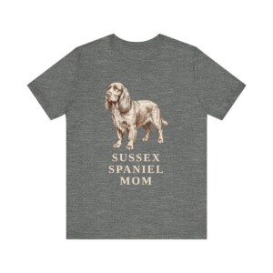 Sussex Spaniel Mom Shirt, Vintage Dog Sketch Tee, Dog Mom Gift