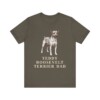 Teddy Roosevelt Terrier Dad Shirt, Vintage Dog Sketch Tee, Dog Dad Gift