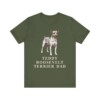 Teddy Roosevelt Terrier Dad Shirt, Vintage Dog Sketch Tee, Dog Dad Gift