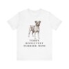 Teddy Roosevelt Terrier Mom Shirt, Vintage Dog Sketch Tee, Dog Mom Gift