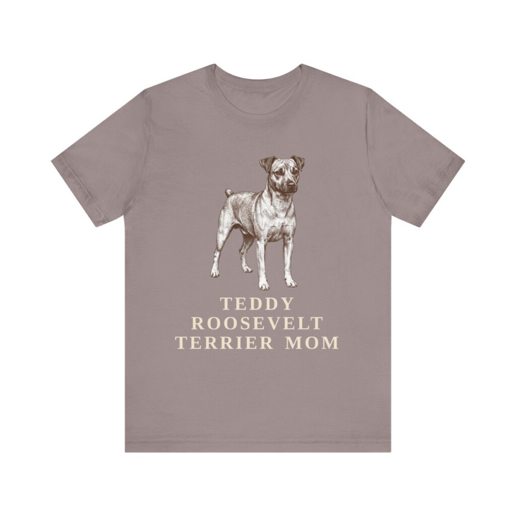 Teddy Roosevelt Terrier Mom Shirt, Vintage Dog Sketch Tee, Dog Mom Gift