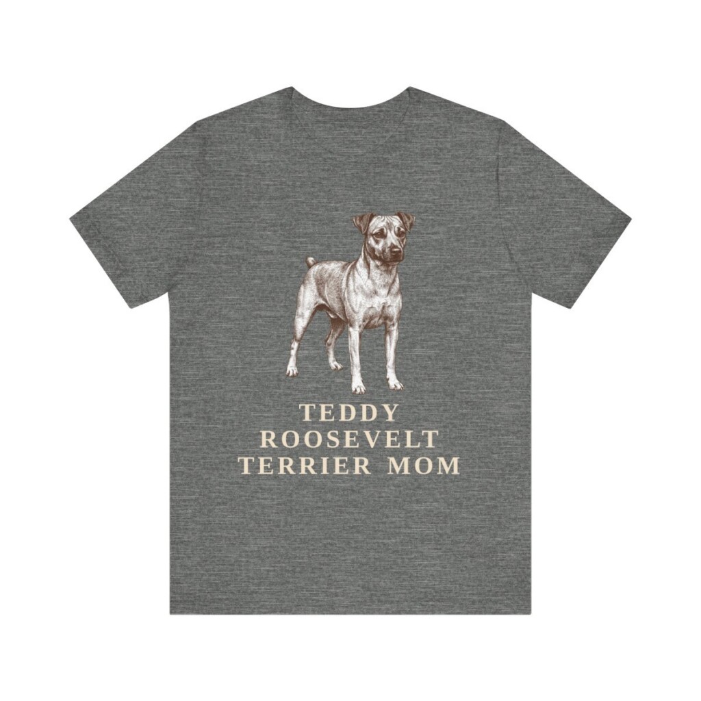 Teddy Roosevelt Terrier Mom Shirt, Vintage Dog Sketch Tee, Dog Mom Gift