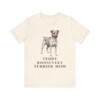 Teddy Roosevelt Terrier Mom Shirt, Vintage Dog Sketch Tee, Dog Mom Gift