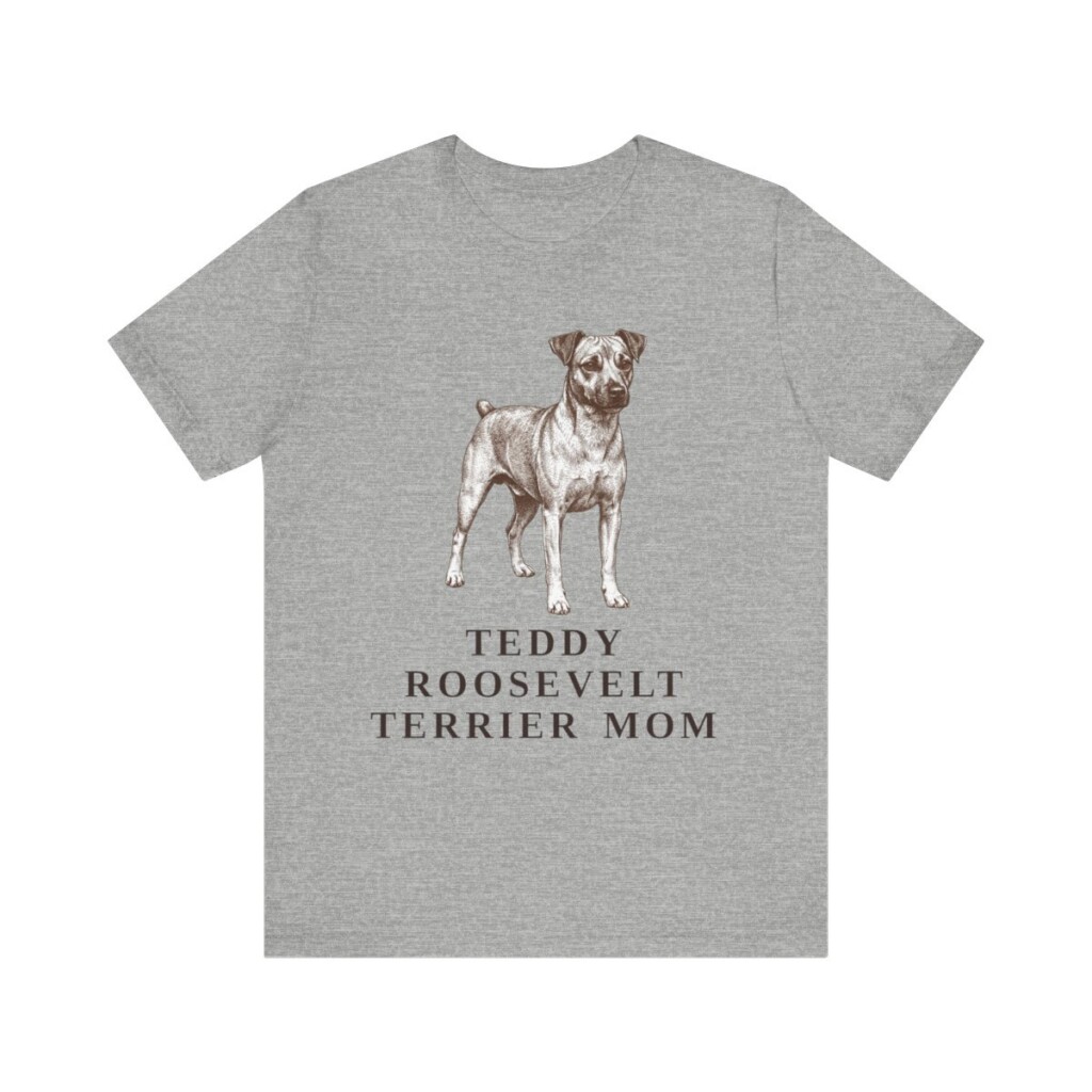 Teddy Roosevelt Terrier Mom Shirt, Vintage Dog Sketch Tee, Dog Mom Gift