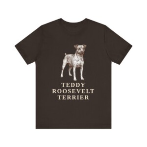 Teddy Roosevelt Terrier Shirt, Vintage Dog Sketch Tee, Dog Lover Gift