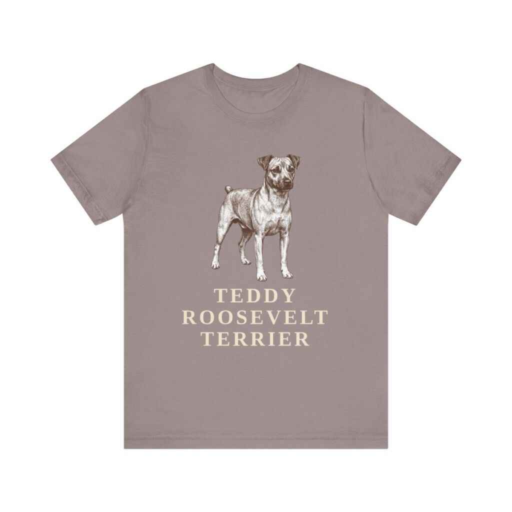 Teddy Roosevelt Terrier Shirt, Vintage Dog Sketch Tee, Dog Lover Gift