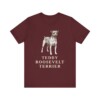 Teddy Roosevelt Terrier Shirt, Vintage Dog Sketch Tee, Dog Lover Gift