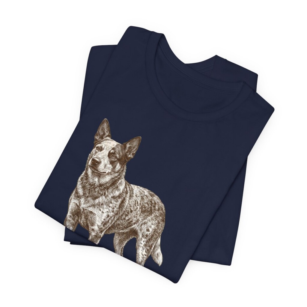 Texas Heeler Dad Shirt, Vintage Dog Sketch Tee, Dog Dad Gift