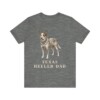 Texas Heeler Dad Shirt, Vintage Dog Sketch Tee, Dog Dad Gift