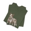 Texas Heeler Humor Shirt, Vintage Dog Sketch Tee, Dog Humor Gift