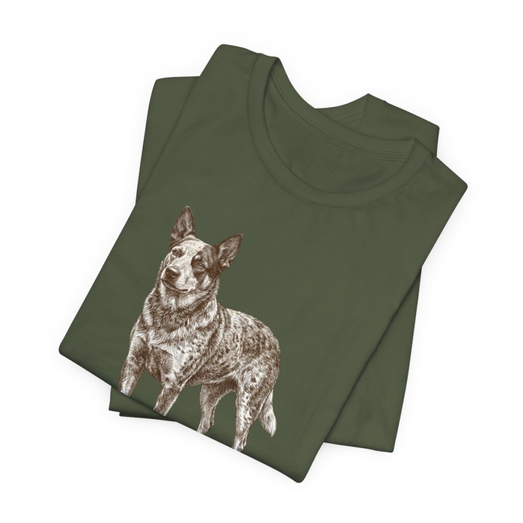 Texas Heeler Humor Shirt, Vintage Dog Sketch Tee, Dog Humor Gift