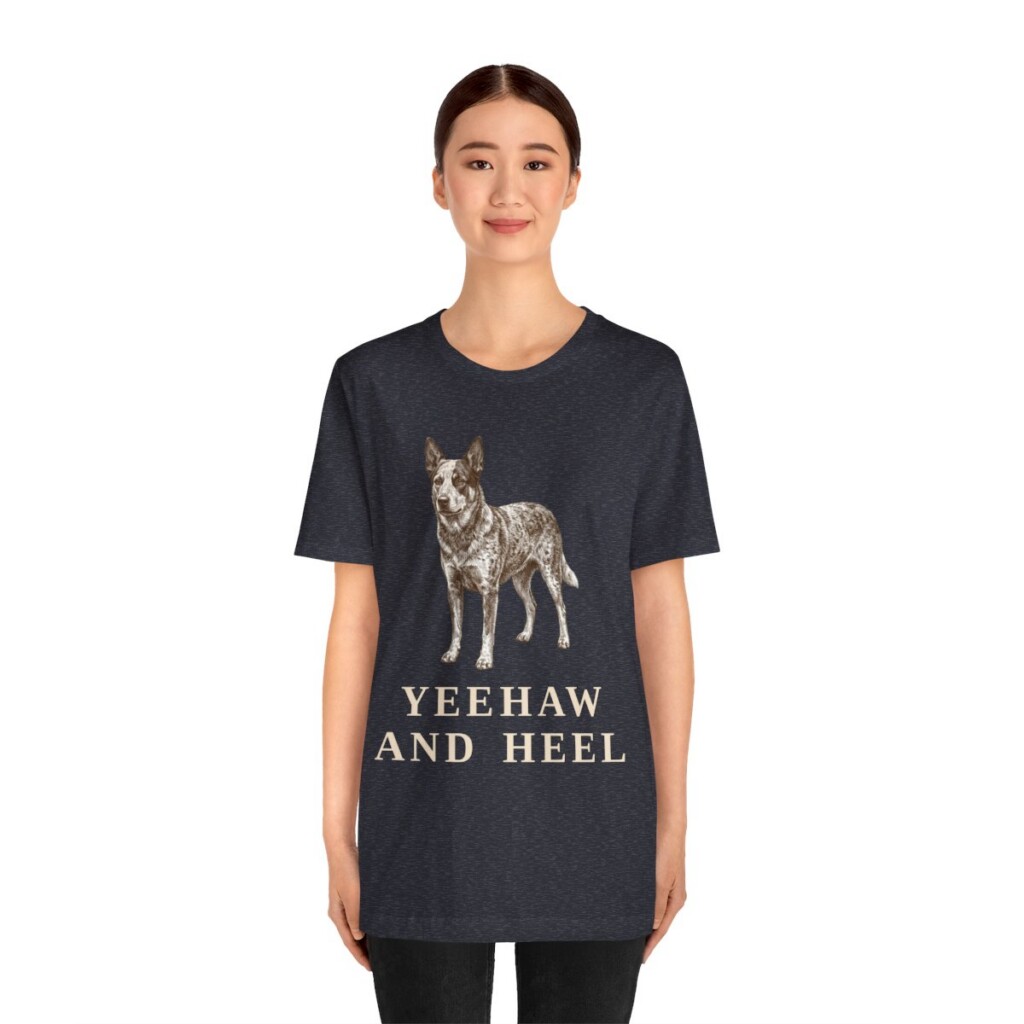 Texas Heeler Humor Shirt, Vintage Dog Sketch Tee, Dog Humor Gift