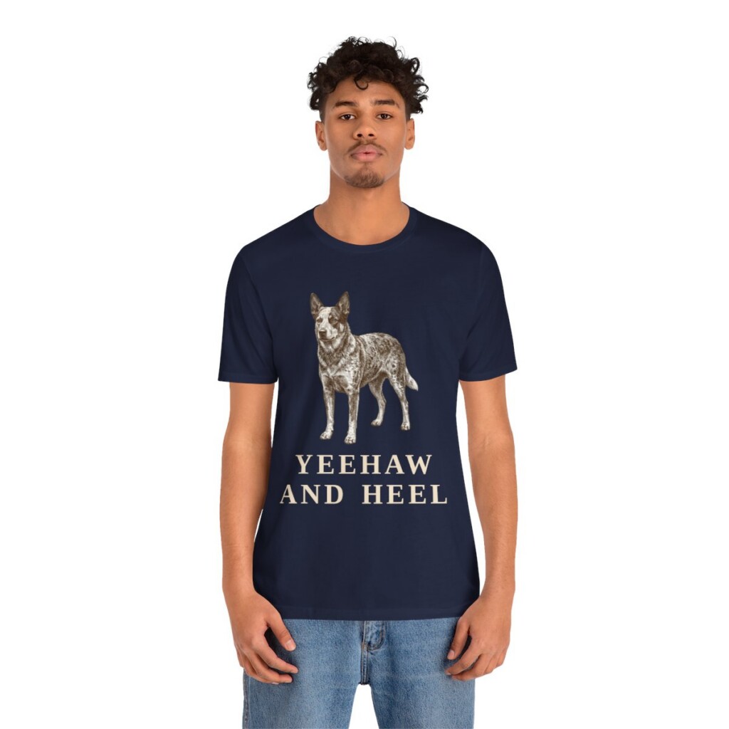 Texas Heeler Humor Shirt, Vintage Dog Sketch Tee, Dog Humor Gift