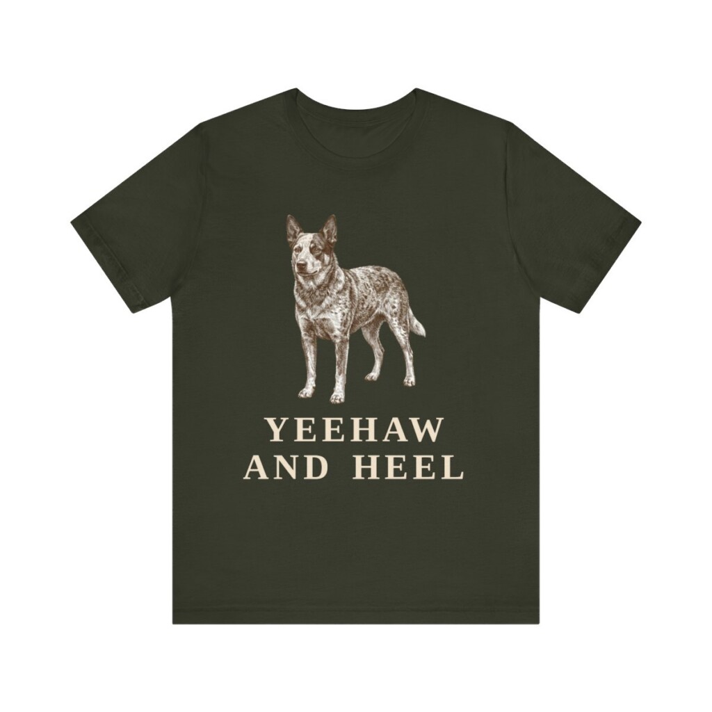 Texas Heeler Humor Shirt, Vintage Dog Sketch Tee, Dog Humor Gift