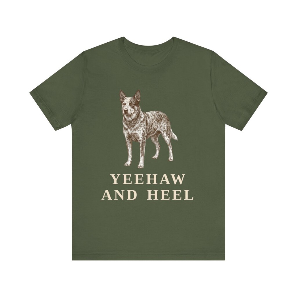 Texas Heeler Humor Shirt, Vintage Dog Sketch Tee, Dog Humor Gift