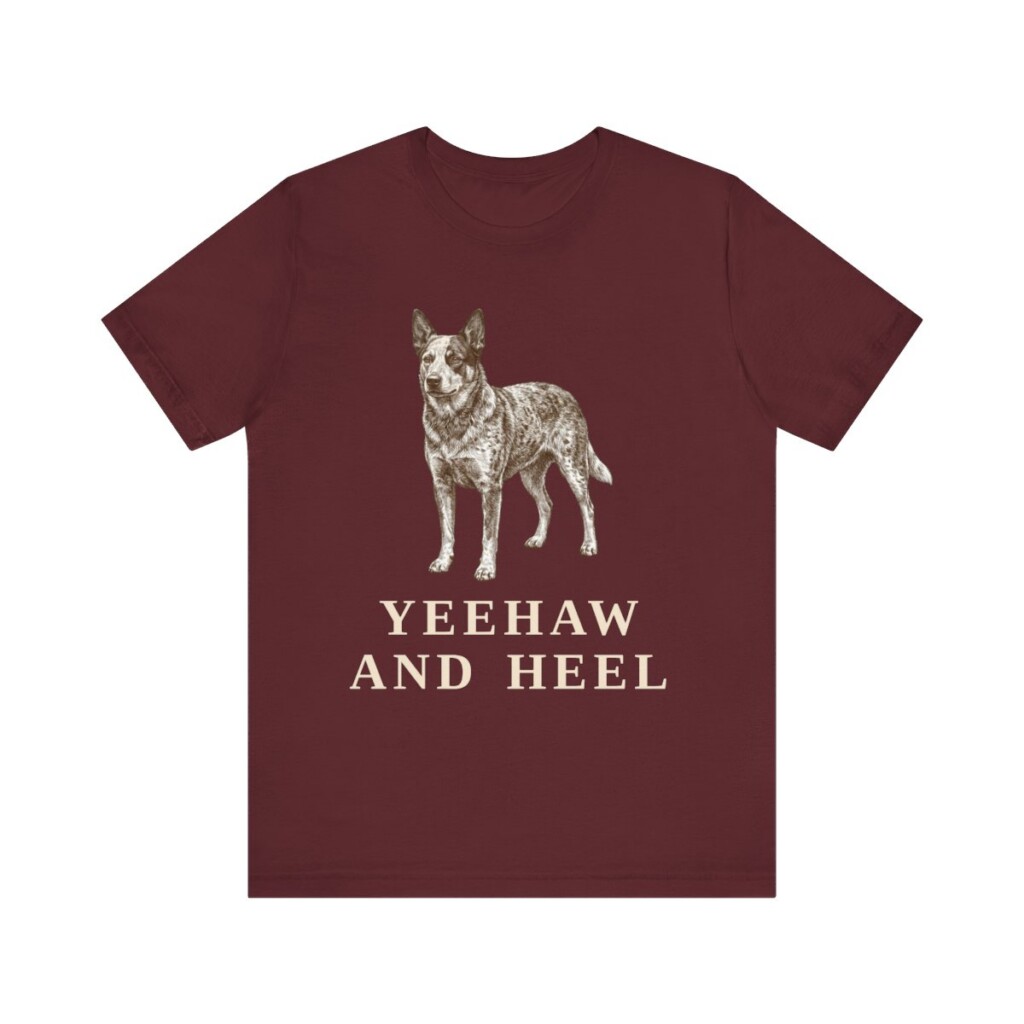 Texas Heeler Humor Shirt, Vintage Dog Sketch Tee, Dog Humor Gift