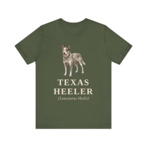 Texas Heeler Latin Shirt, Vintage Dog Sketch Tee, Dog Latin Gift
