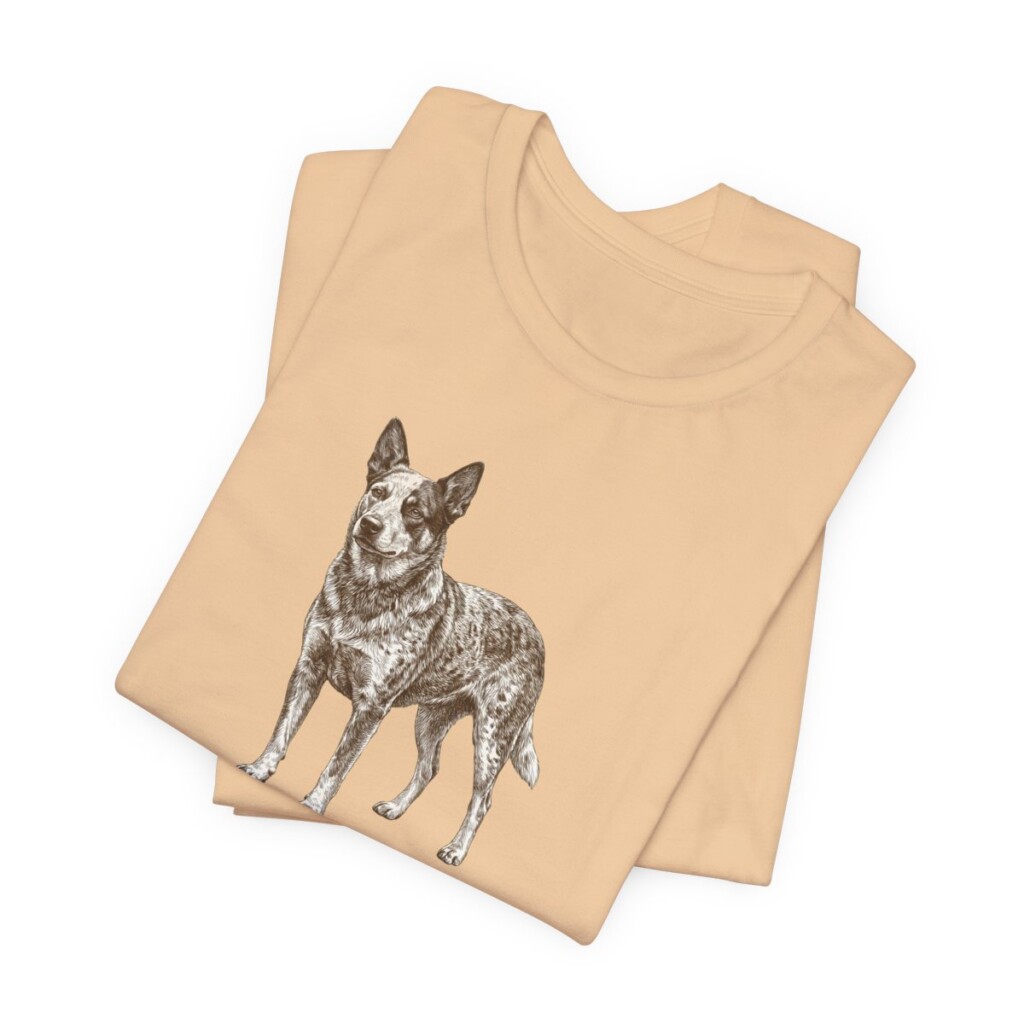 Texas Heeler Latin Shirt, Vintage Dog Sketch Tee, Dog Latin Gift
