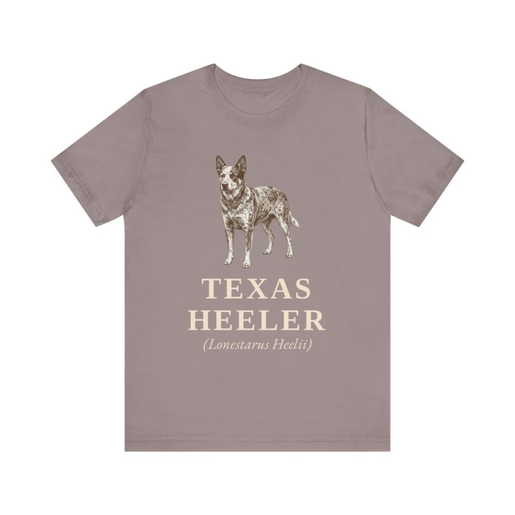 Texas Heeler Latin Shirt, Vintage Dog Sketch Tee, Dog Latin Gift