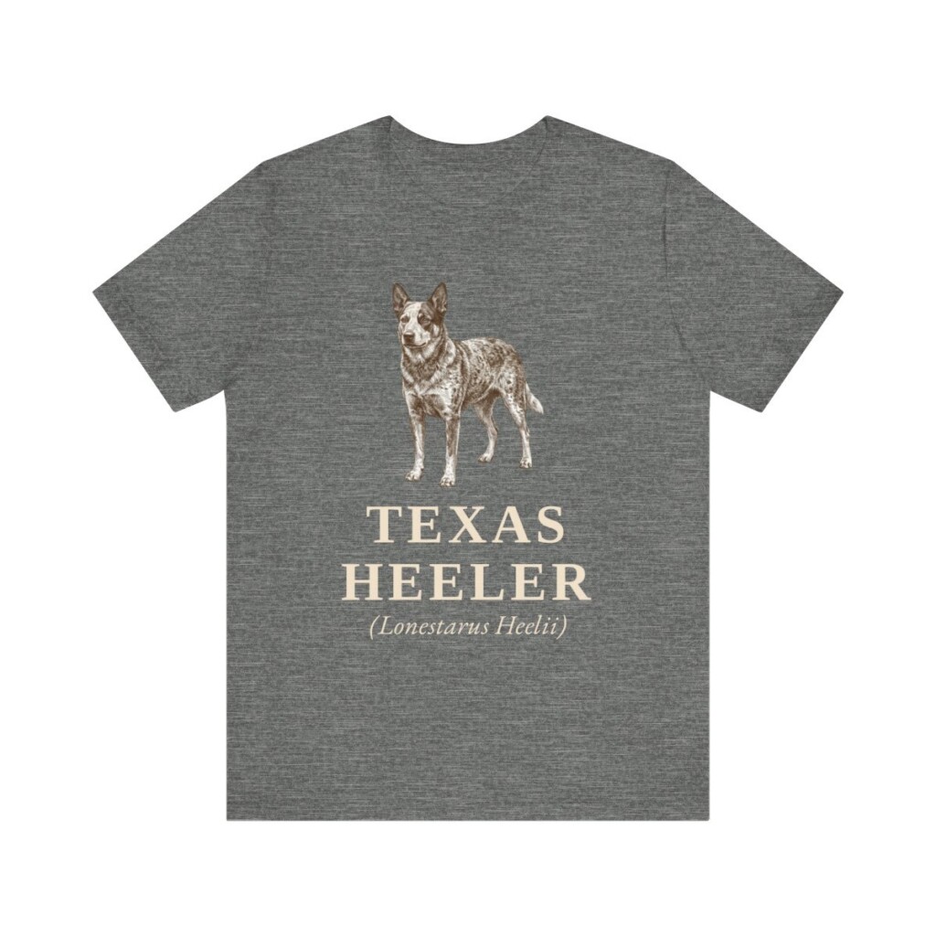 Texas Heeler Latin Shirt, Vintage Dog Sketch Tee, Dog Latin Gift