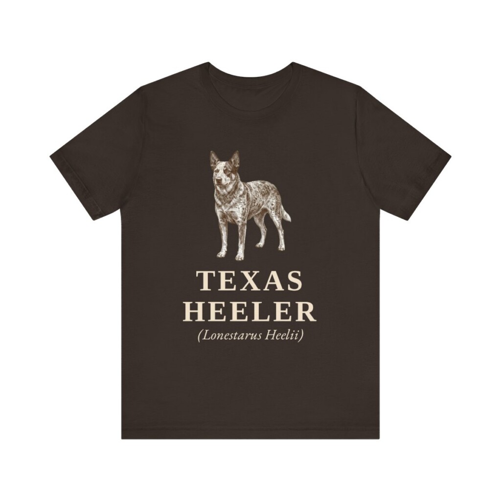 Texas Heeler Latin Shirt, Vintage Dog Sketch Tee, Dog Latin Gift