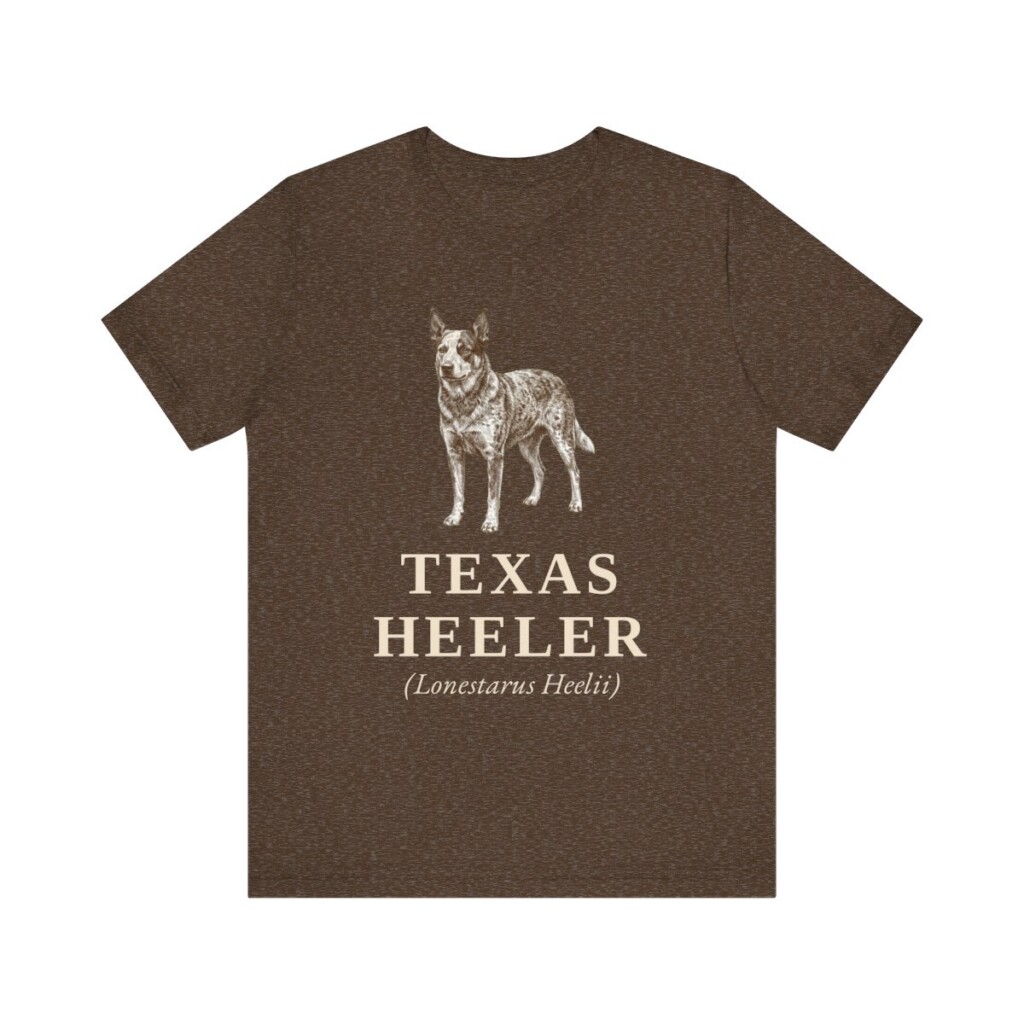 Texas Heeler Latin Shirt, Vintage Dog Sketch Tee, Dog Latin Gift