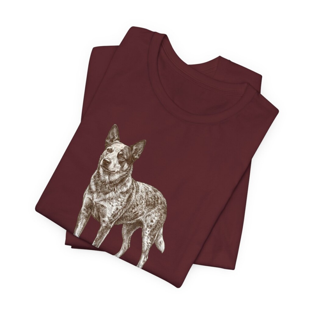 Texas Heeler Mom Shirt, Vintage Dog Sketch Tee, Dog Mom Gift
