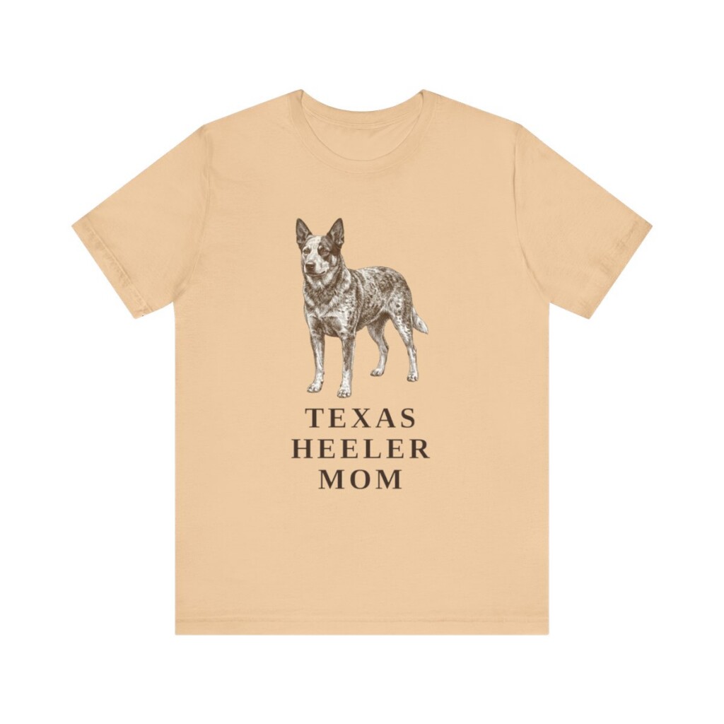 Texas Heeler Mom Shirt, Vintage Dog Sketch Tee, Dog Mom Gift