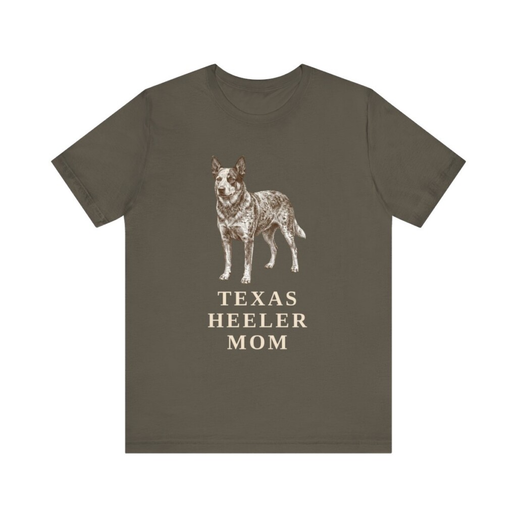 Texas Heeler Mom Shirt, Vintage Dog Sketch Tee, Dog Mom Gift