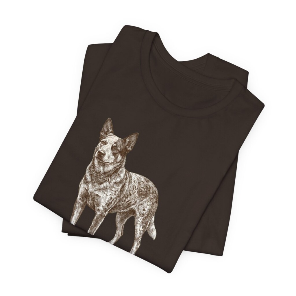 Texas Heeler Shirt, Vintage Dog Sketch Tee, Dog Lover Gift