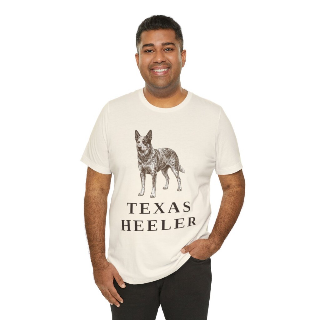 Texas Heeler Shirt, Vintage Dog Sketch Tee, Dog Lover Gift