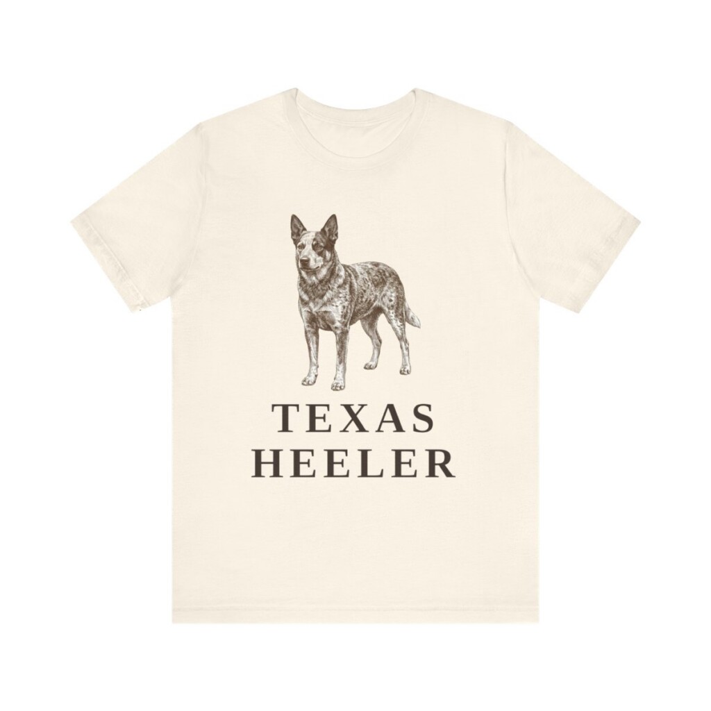 Texas Heeler Shirt, Vintage Dog Sketch Tee, Dog Lover Gift
