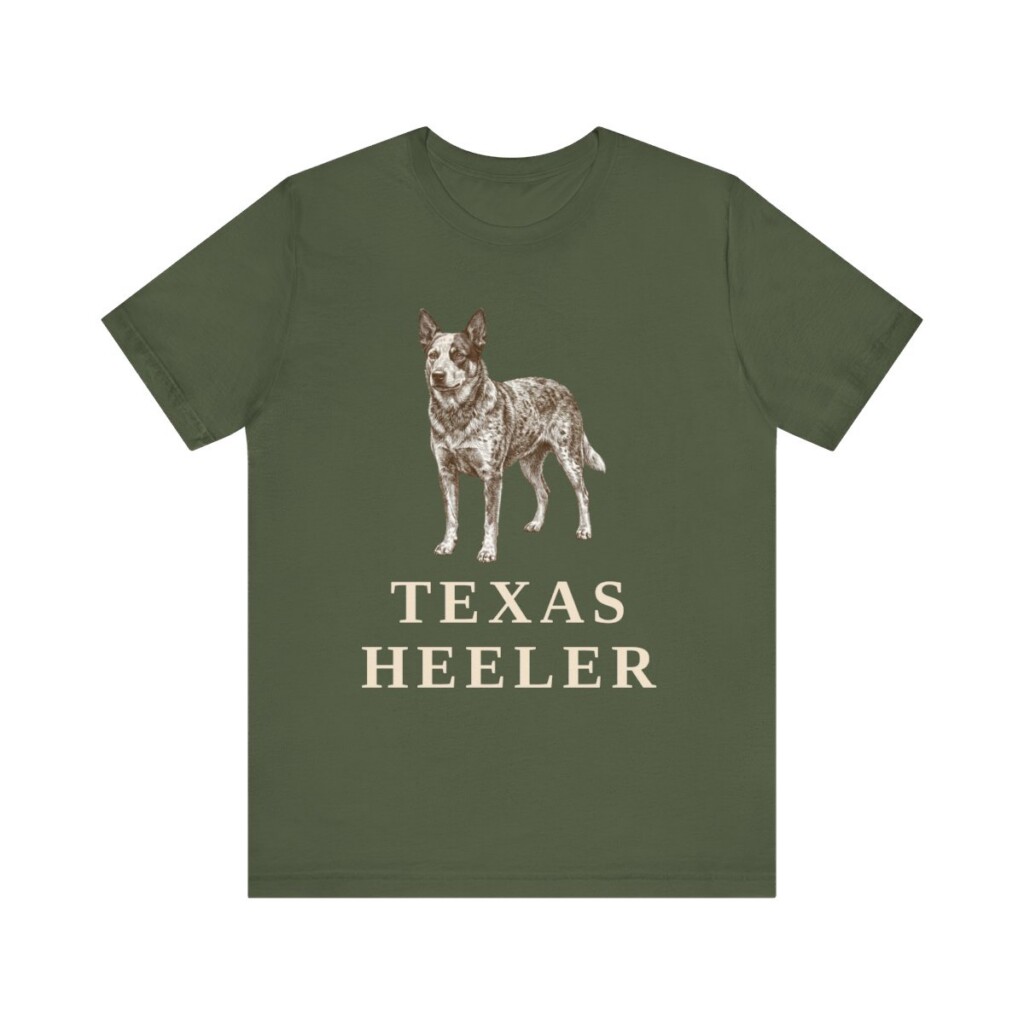 Texas Heeler Shirt, Vintage Dog Sketch Tee, Dog Lover Gift