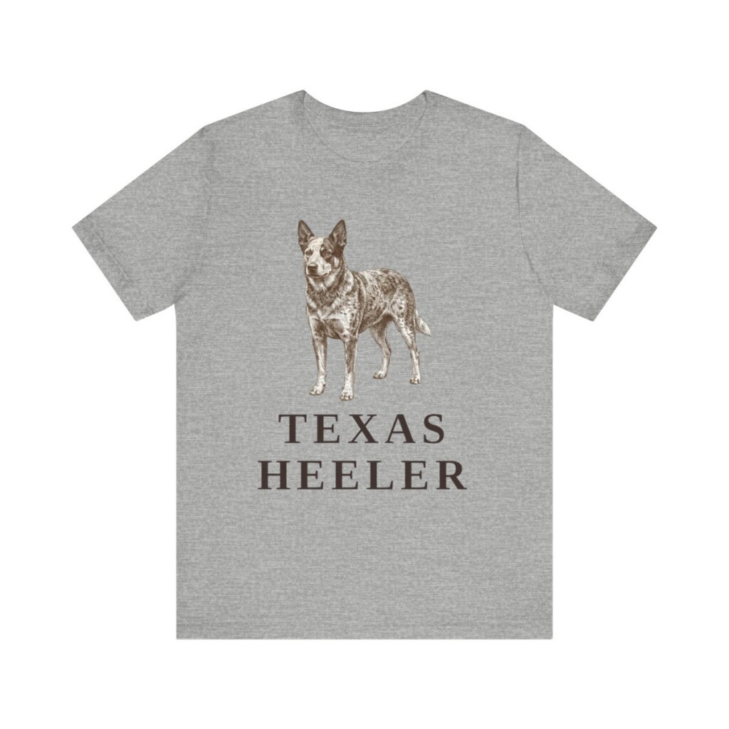 Texas Heeler Shirt, Vintage Dog Sketch Tee, Dog Lover Gift