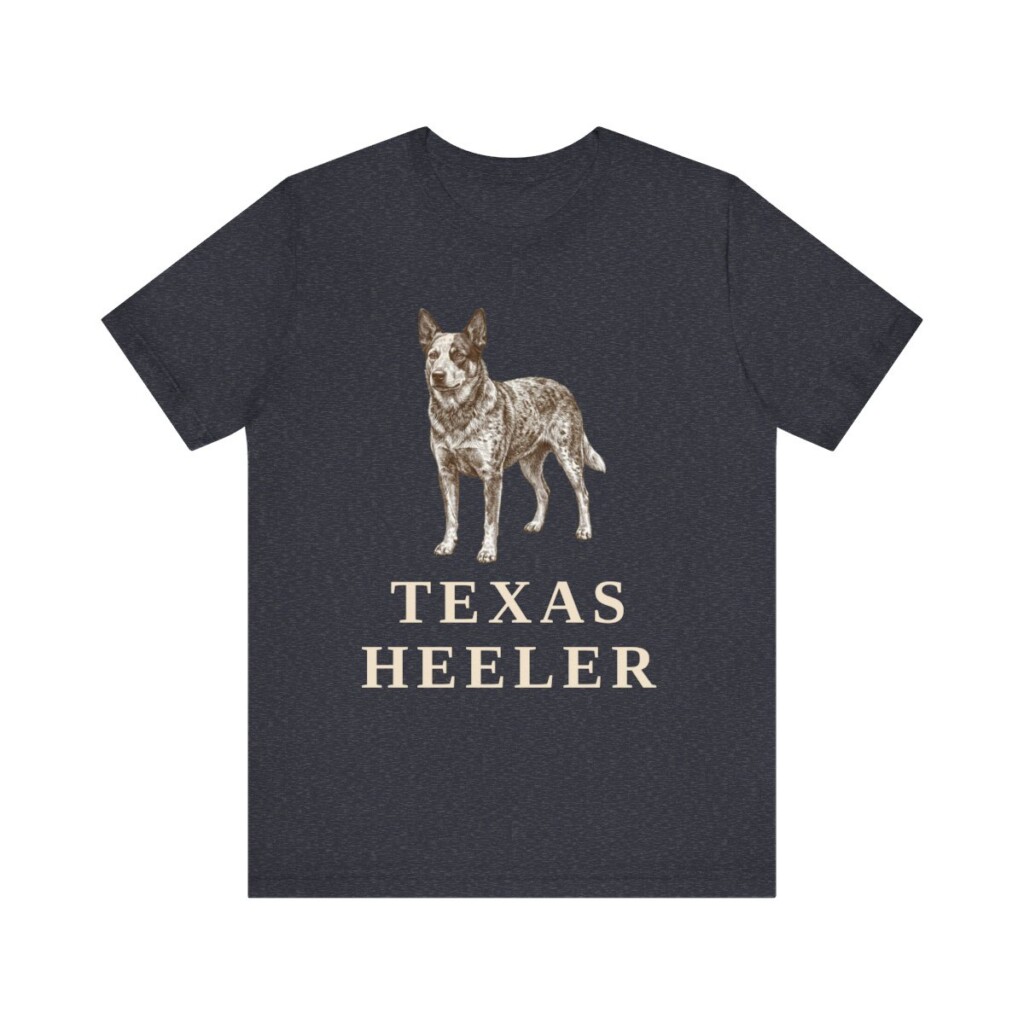 Texas Heeler Shirt, Vintage Dog Sketch Tee, Dog Lover Gift