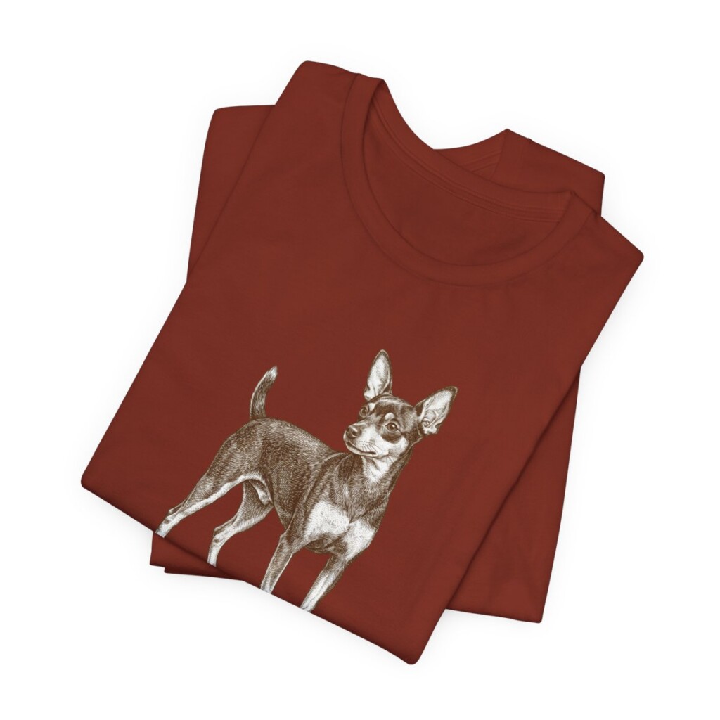 Toy Fox Terrier Dad Shirt, Vintage Dog Sketch Tee, Dog Dad Gift
