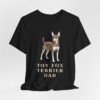 Toy Fox Terrier Dad Shirt, Vintage Dog Sketch Tee, Dog Dad Gift