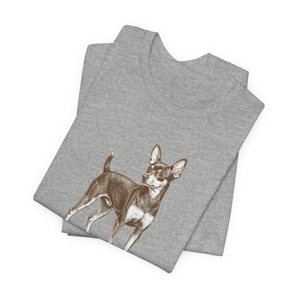 Toy Fox Terrier Humor Shirt, Vintage Dog Sketch Tee, Dog Humor Gift