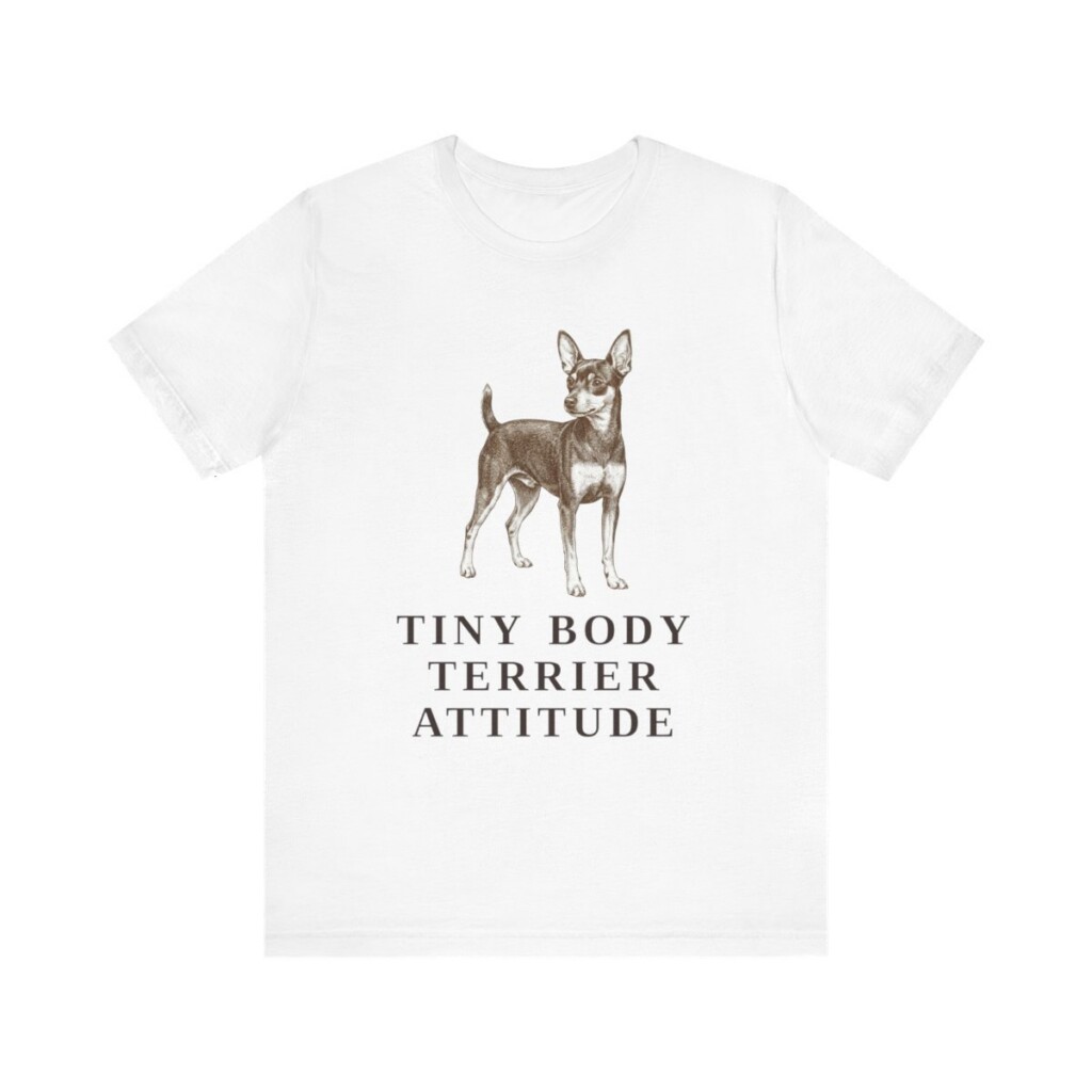 Toy Fox Terrier Humor Shirt, Vintage Dog Sketch Tee, Dog Humor Gift