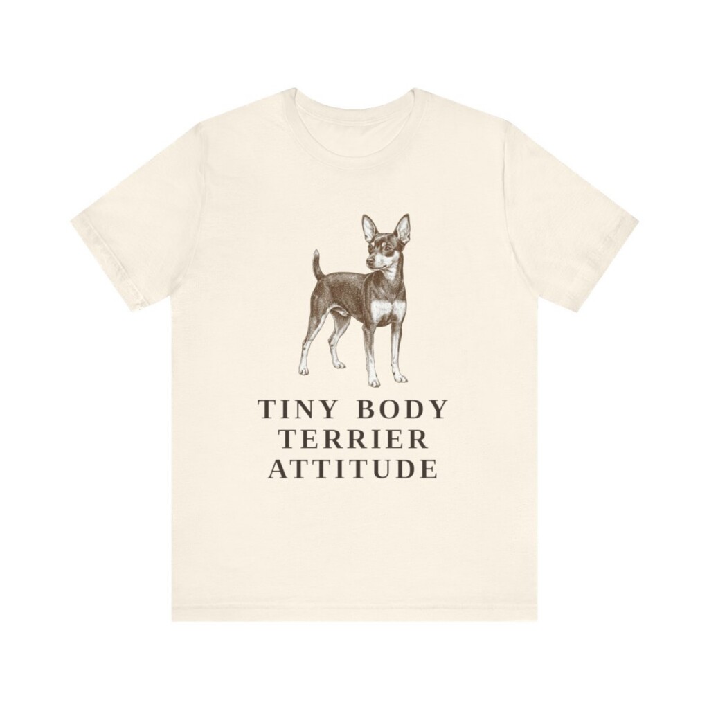 Toy Fox Terrier Humor Shirt, Vintage Dog Sketch Tee, Dog Humor Gift