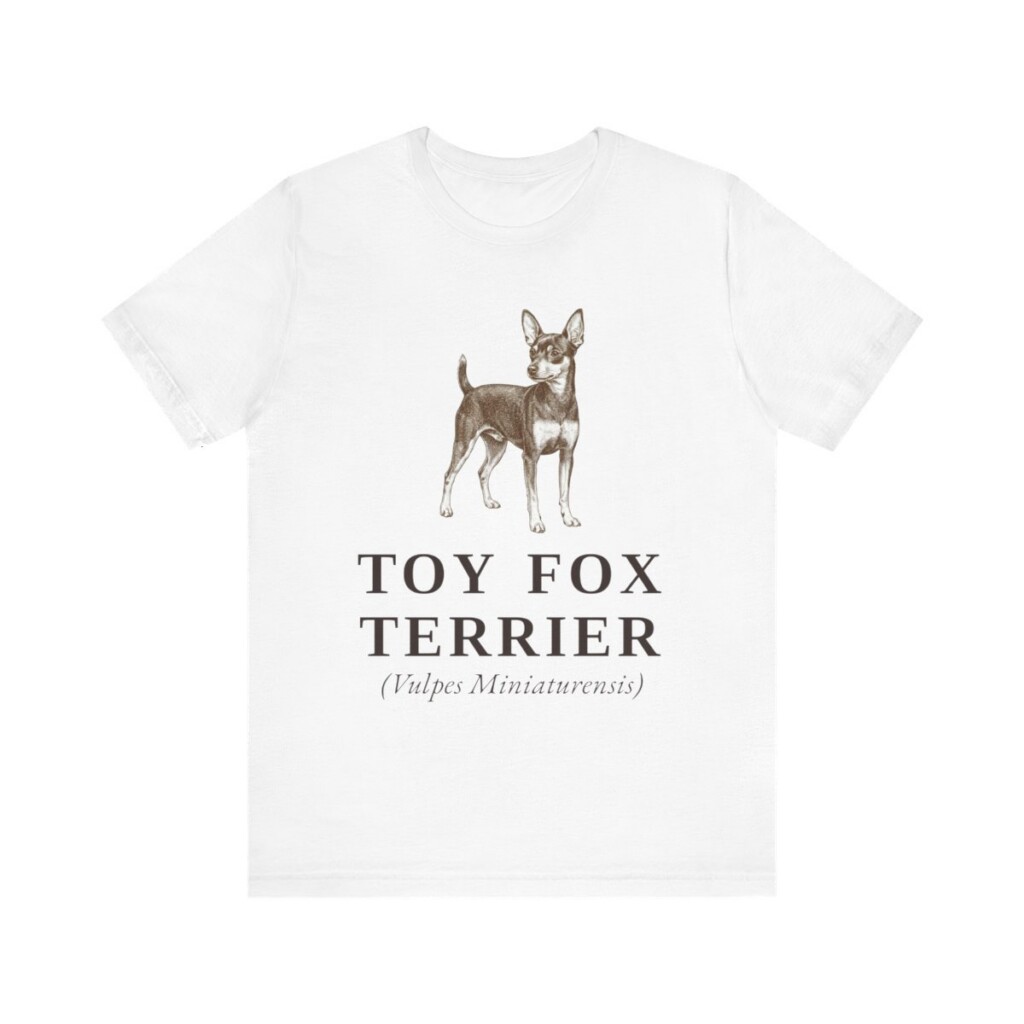 Toy Fox Terrier Latin Shirt, Vintage Dog Sketch Tee, Dog Latin Gift