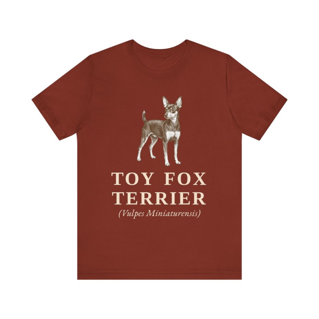 Toy Fox Terrier Latin Shirt, Vintage Dog Sketch Tee, Dog Latin Gift