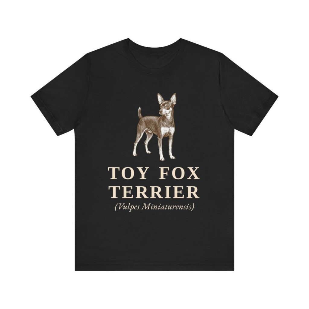 Toy Fox Terrier Latin Shirt, Vintage Dog Sketch Tee, Dog Latin Gift